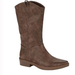 Frye and Co Women’s Izie Brown heeled Cowboy Boots with zipper size 9.5 $43